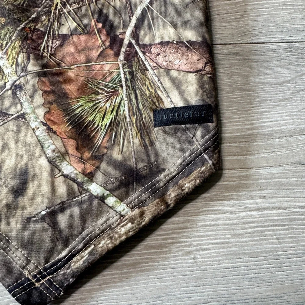 Turtle Fur Mens Camo Fleece Lined Neck Gaiter Warmer Forest‎ Camouflage Bandana